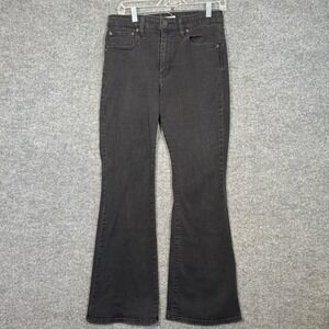 Levis 726 Flare Jeans Womens 31x31 Black Stretch Denim Western Casual Cowgirl